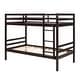 preview thumbnail 39 of 41, Twin Bunk Bed,Wooden,High Guardrail,Ladder,Kids Teens,Dorm Guest