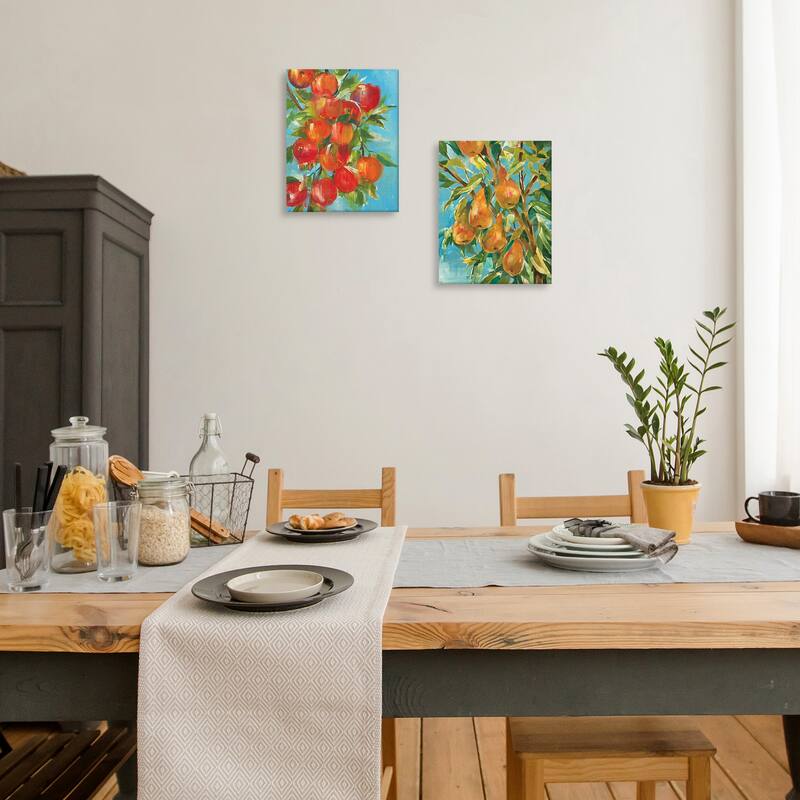 An Apple a Day & In a Pear Tree by Liz Jardine Canvas Art Prints