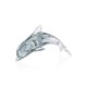 preview thumbnail 14 of 12, Marinella Decorative Glass Dolphin Gray - Medium