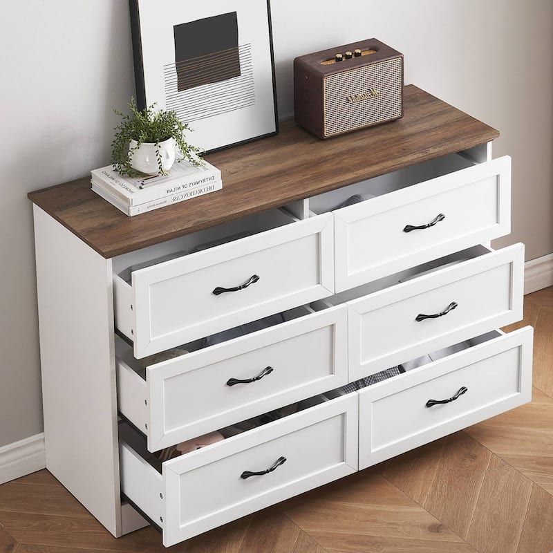 Large Capacity 6 Drawers Dresser, Cabinet for Bedroom