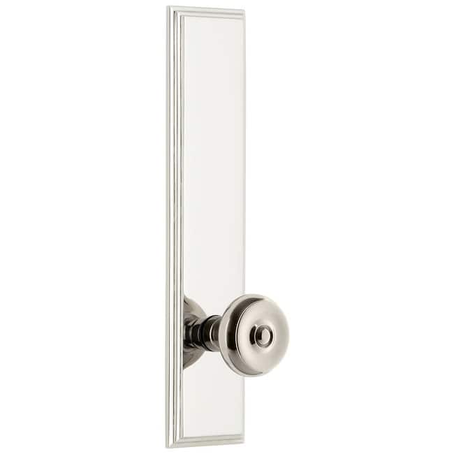 Grandeur Carre Solid Brass Tall Plate Rose Left Handed Privacy Door