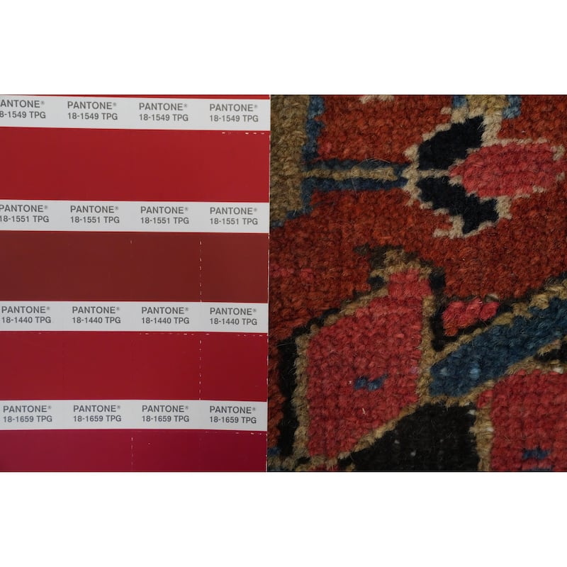 Hand Knotted Oriental 100% Wool Carpet Traditional Medallion Oranges & Rust Heriz (serapi) Area Rug - 14' 2'' X 11' 0''