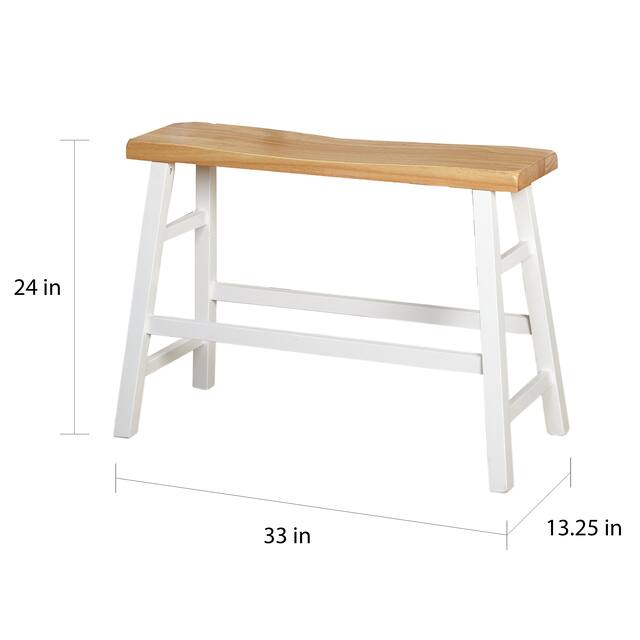 Simple Living Galena Farmhouse 4-piece Counter Height Dining Set