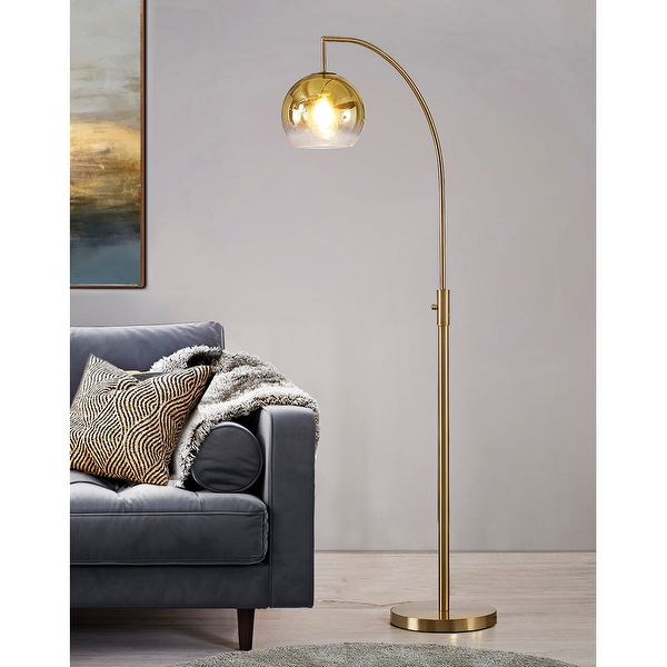 Metro 68 H Glass Globe One Light LED Dimmable Floor Lamp with LED Vintage Bulb On Sale Bed Bath Beyond 36352044