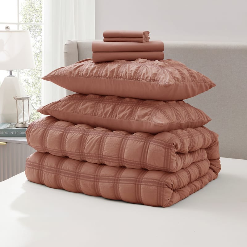 Empyrean Modern Comforter Seer Sucker