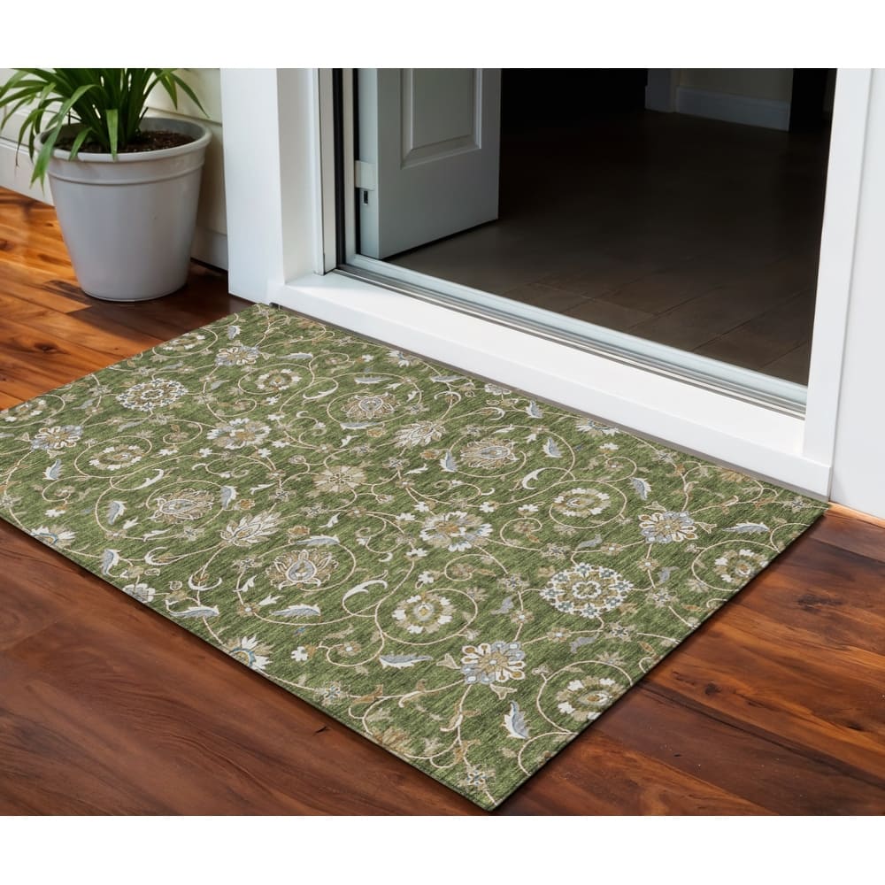 HomeRoots Moroccan Transitional Rectangle Outdoor Rug