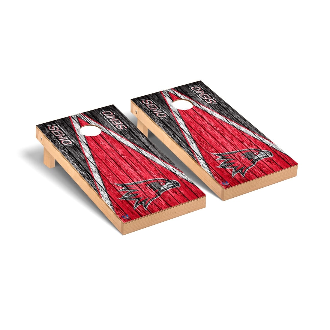 Southeast Missouri State Redhawks Triangle Cornhole Board Set