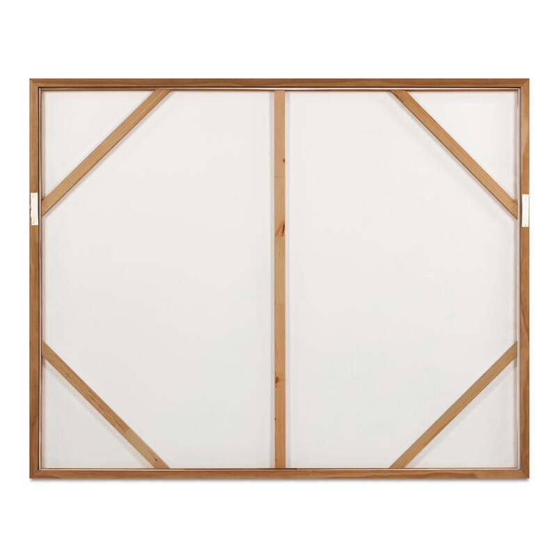 NADAAL STUDIOS Jastor Framed Painting, Acrylic and Print on Canvas, Solid Pine Frame, Multicolor