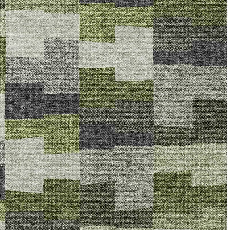 HomeRoots Geometric Transitional Rectangle Outdoor Rug