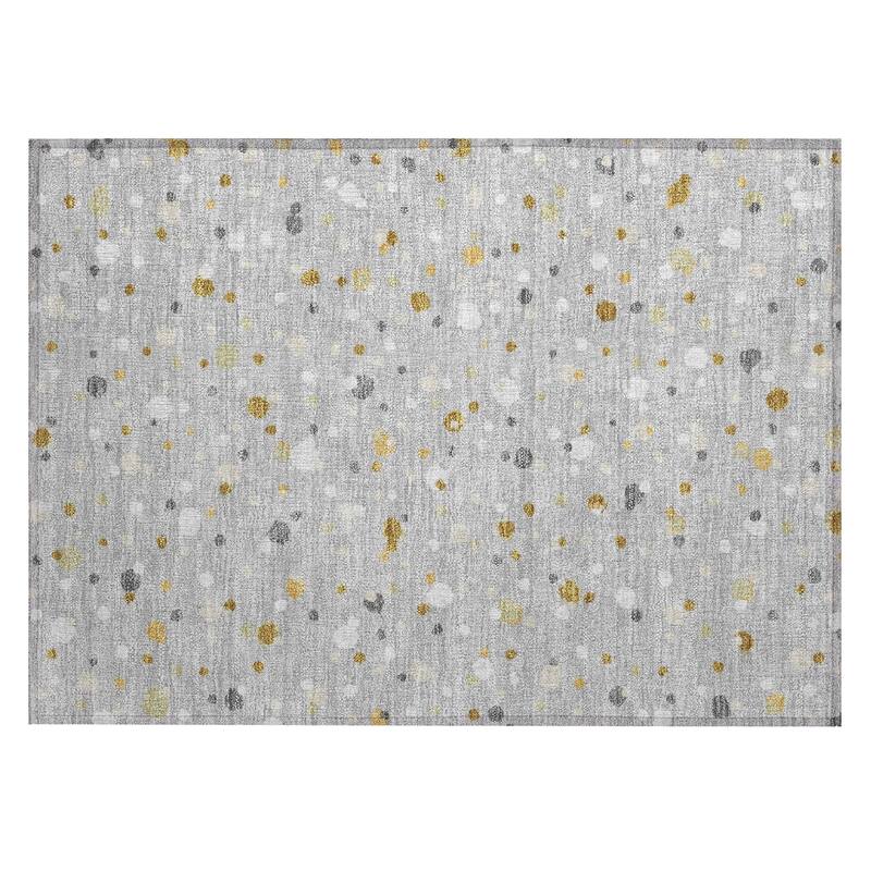 Machine Washable Indoor/ Outdoor Contemporary Sheinelle Chantille Rug