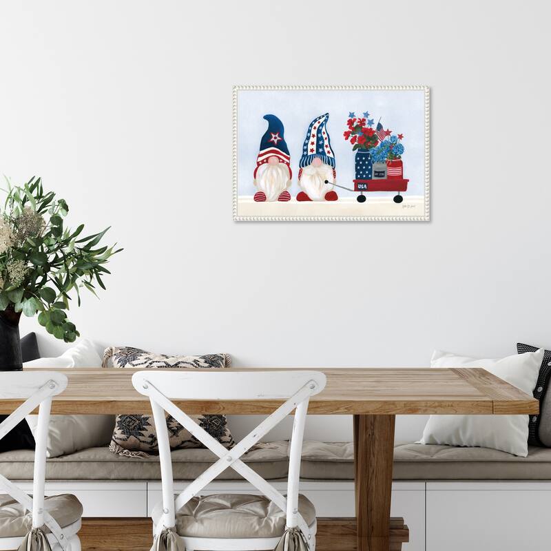 American Gnome I by Yvette St. Amant Framed Canvas Wall Art Print