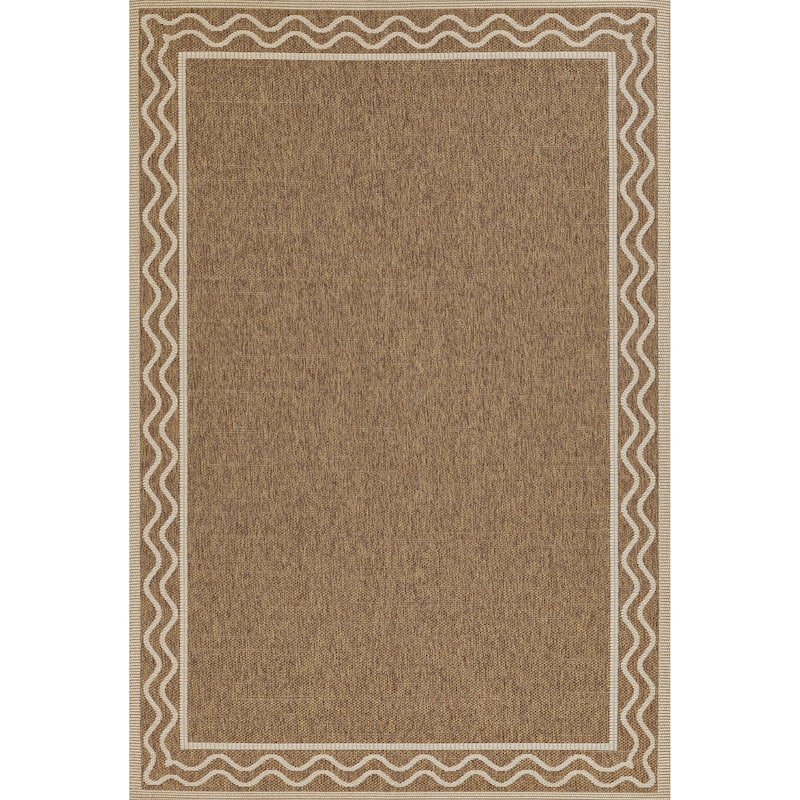 Erin Gates by Momeni Saybrook Ripple Area Rug - 4' 1" x 6' - Natural - Rectangle