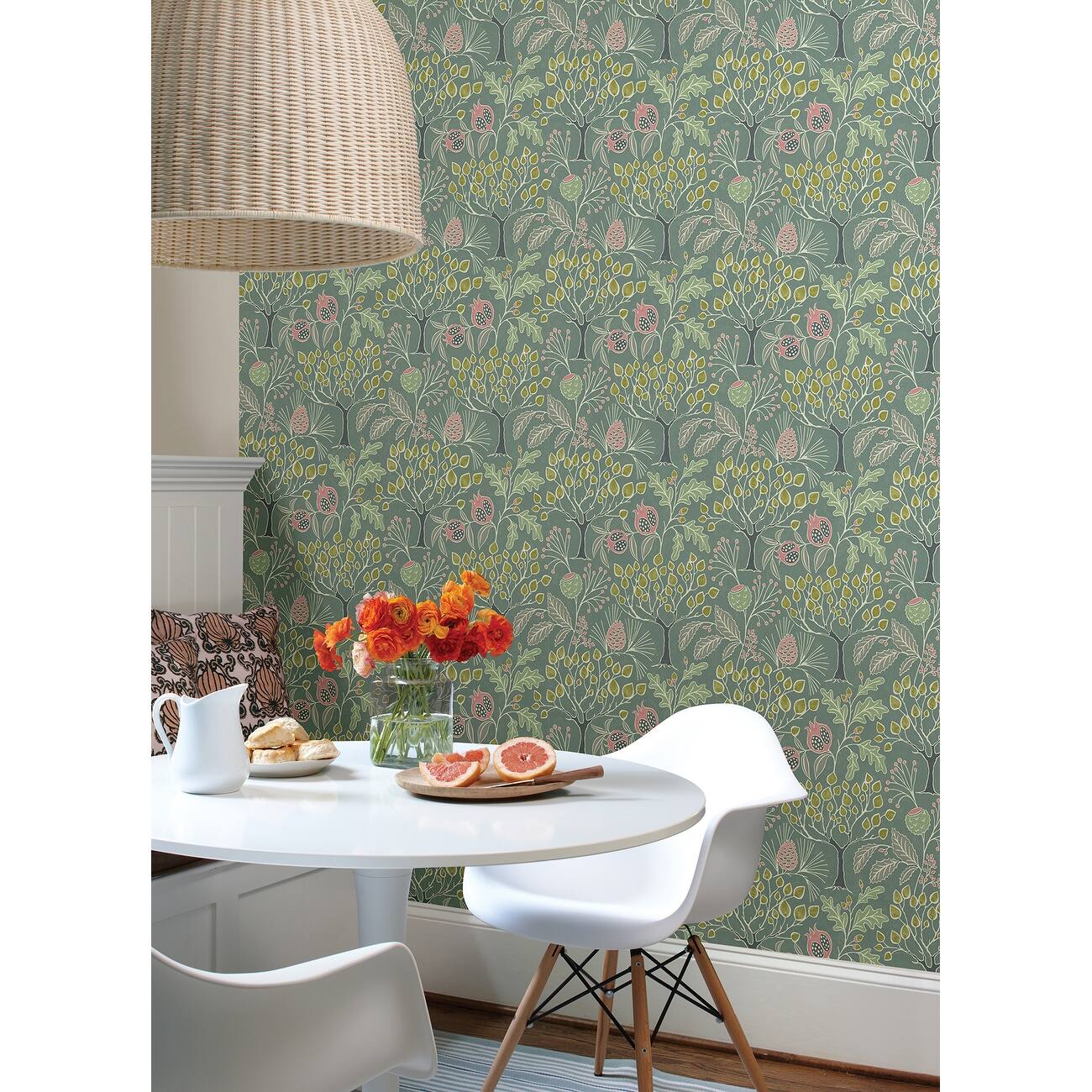NuWallpaper Groovy Garden Peel & Stick Wallpaper On Sale Bed Bath