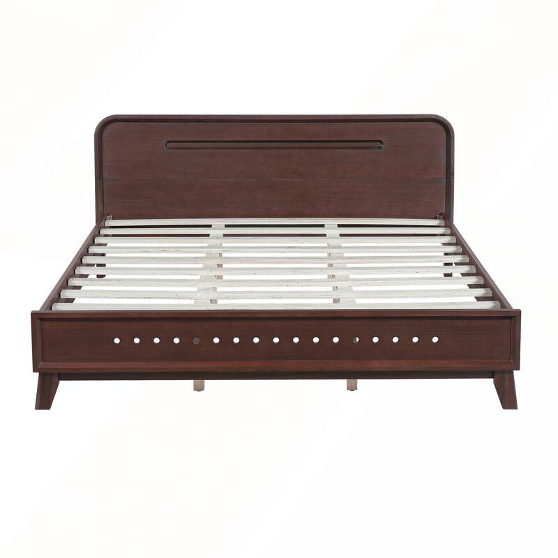 Pine Solid Wood Bed with Timeless Design Easy Assemble