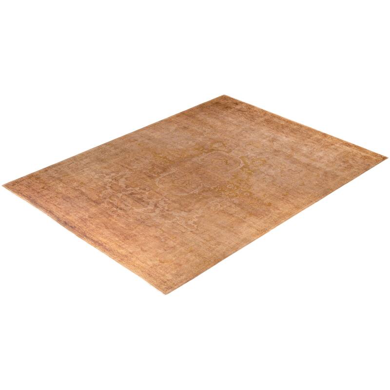 Overdyed One-of-a-Kind Hand-Knotted Area Rug - Beige - 10' 3" x 13' 8"