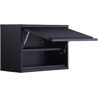 Wall-Mounted Storage Cabinet with Adjustable Shelves for Home or Garage - 30.3" × 12.5" × 19.7"