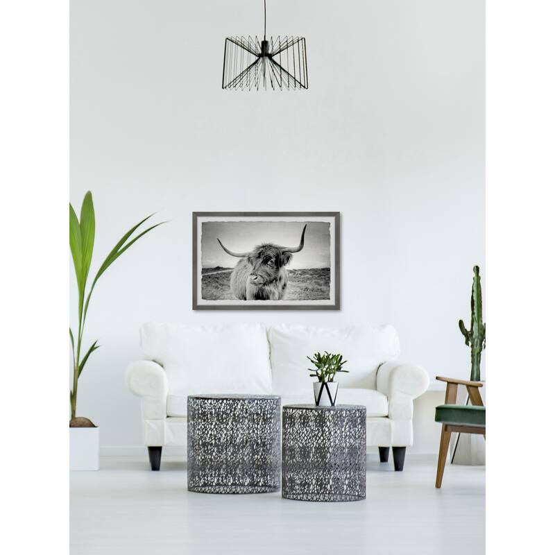 Away from Herd Framed Wall Art, Elegant Home Touch - Sophisticated Artwork for Refined Décor