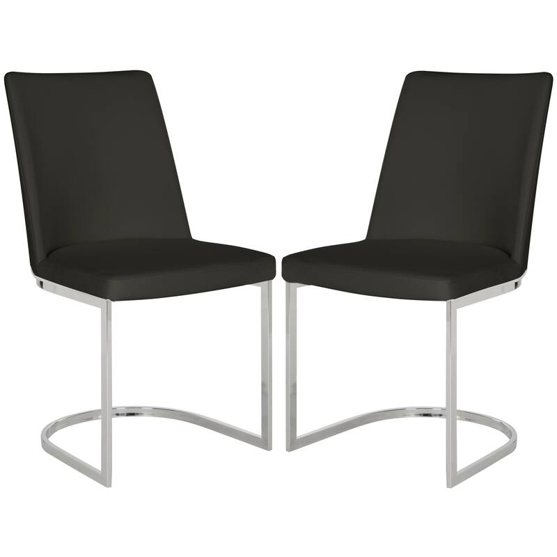 SAFAVIEH Felipa Mid-Century Modern White Dining Chair (Set of 2) - 18.5" x 22.3" x 33.5" - 19Wx22Dx34H