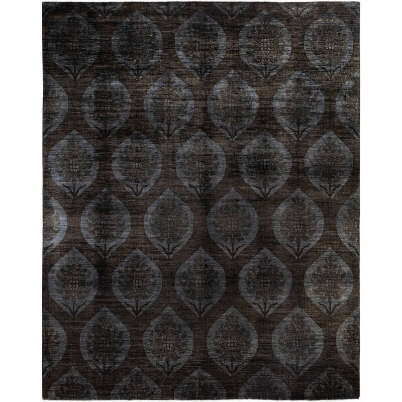 Overdyed One-of-a-Kind Hand-Knotted Area Rug - Brown - 11' 9" x 14' 5"