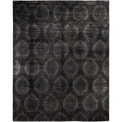 Overdyed One-of-a-Kind Hand-Knotted Area Rug - Brown - 11' 9" x 14' 5"