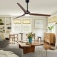preview thumbnail 12 of 12, Cusp Barn 72" Outdoor/Indoor Large Black Ceiling Fan with Lights and Remote, Farmhouse Reversible DC Motor Wood Ceiling Fan