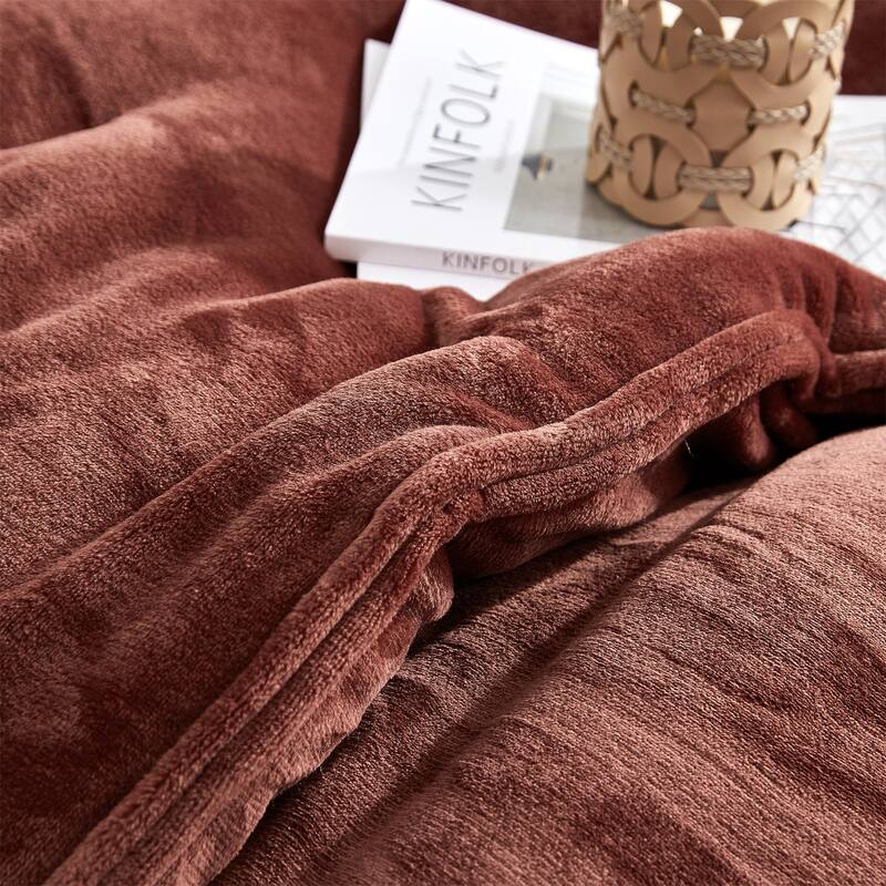 Wait Oh What - Coma Inducer® Oversized Comforter Set - Maple Syrup