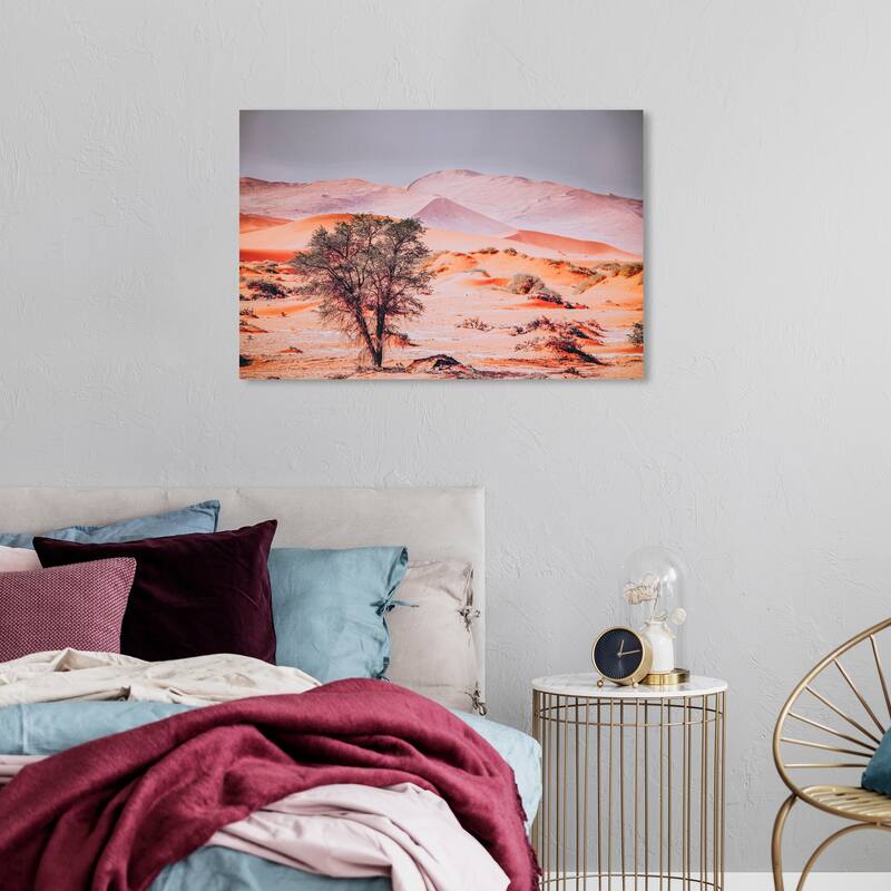 Wynwood Studio Canvas Nature and Landscape It has to Rain Orange and Modern & Contemporary Wall Art Canvas Print - 24 x 36