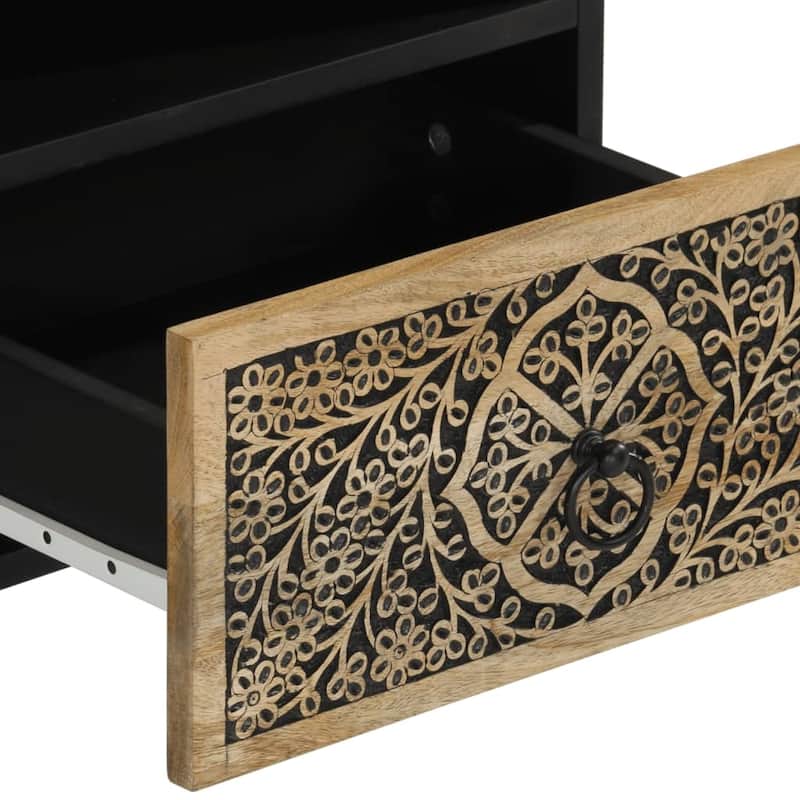 vidaXL Bedside Cabinet 15.7"x13"x18.1" Solid Wood Mango - 15.7" x 13" x 18.1"