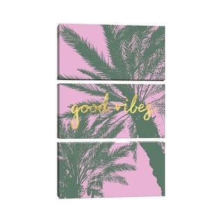 iCanvas "Jungle Dreams V" by Caroline Alfreds 3-Piece Canvas Wall Art ...