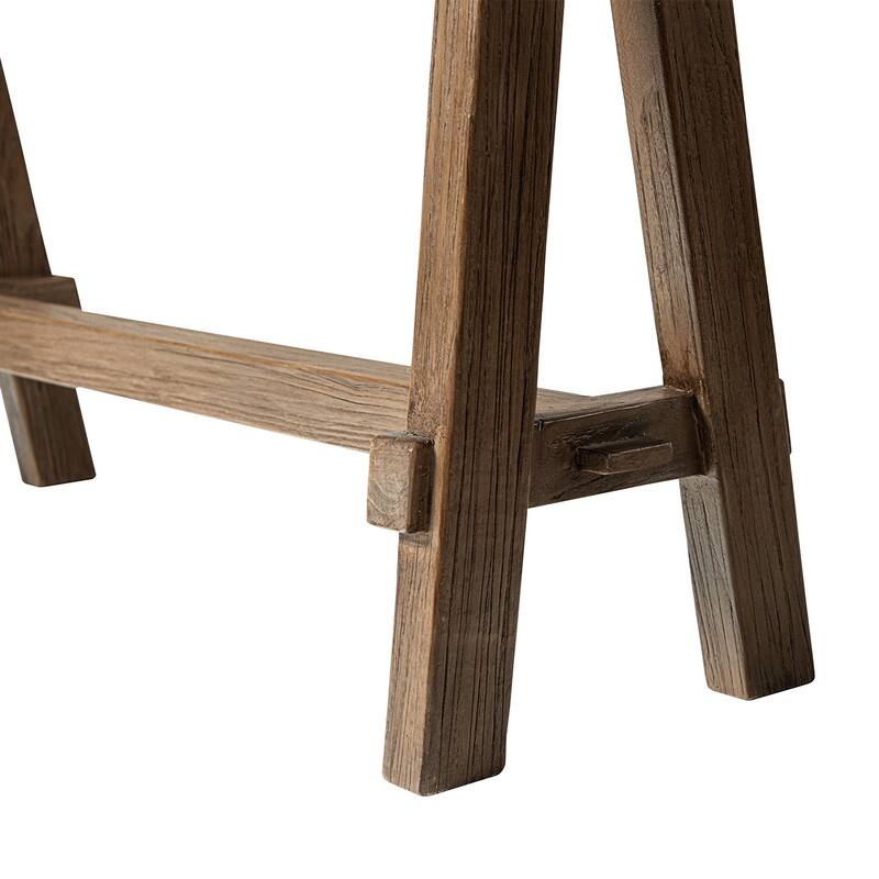 Jennifer Taylor Home Hawthorne 60" Solid Reclaimed Elm Trestle Console Table