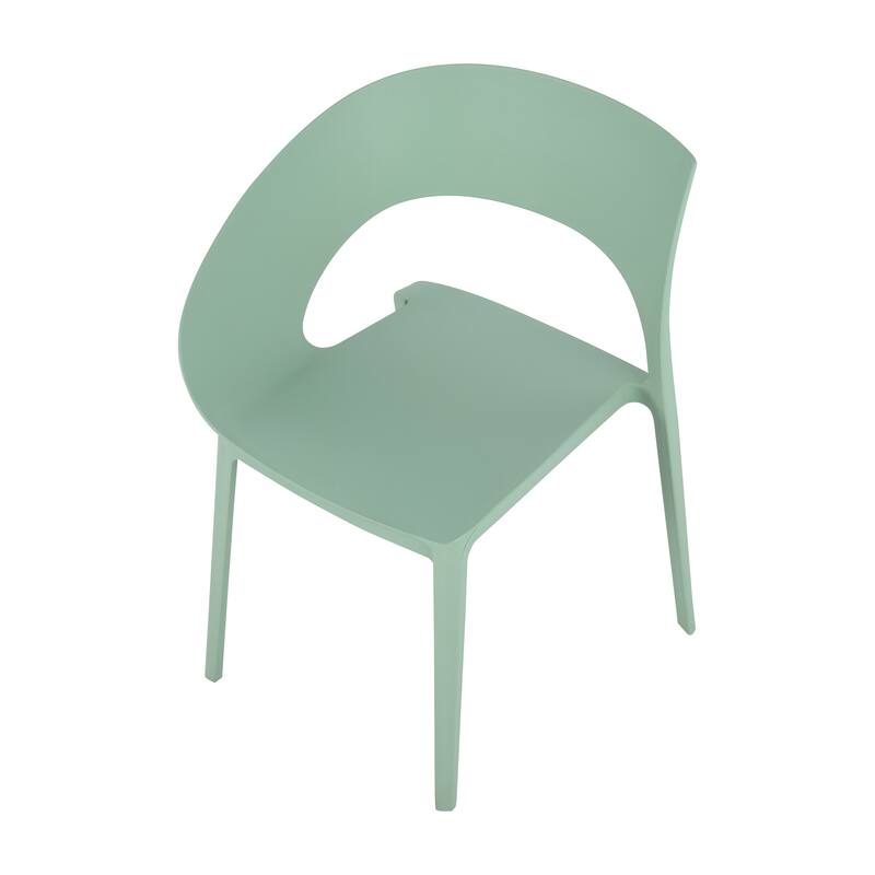 PP Dining Chair - Single-Side Design for Indoor/Outdoor, Single