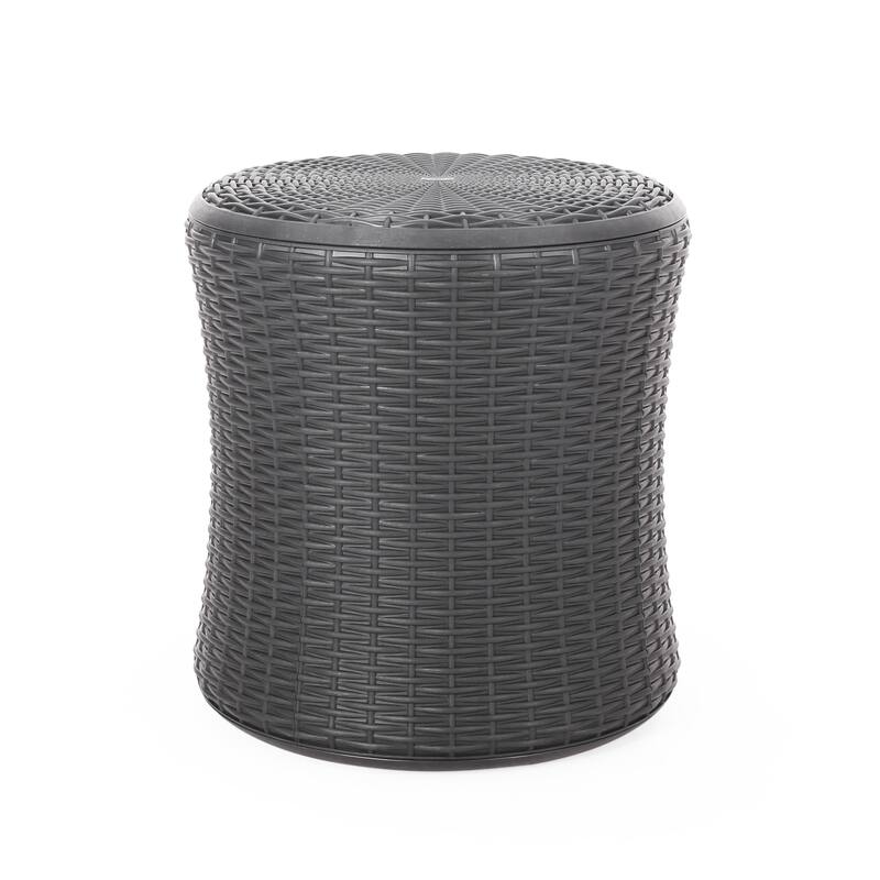 Christopher Knight Home Simone Wicker Storage Side Table