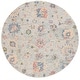 preview thumbnail 3 of 4, SAFAVIEH Handmade Metro Khuyen French Country Floral Wool Rug 6' Round - Blue/Ivory - Round