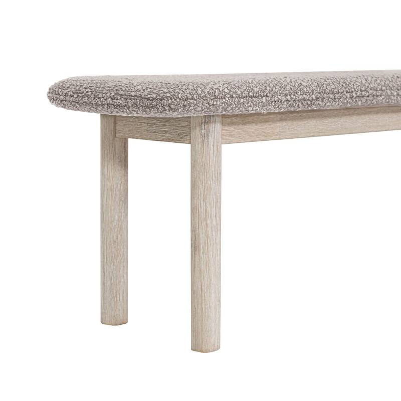 Willow Upholstered Acacia Accent Bench