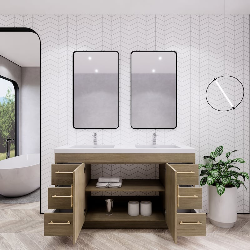 Eliza 60'' Freestanding Vanity with Double Sink