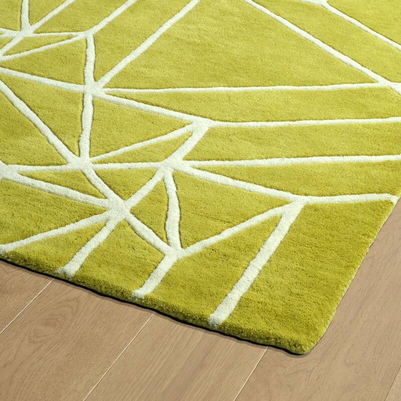 Origami Hand Tufted Wool Area Rug
