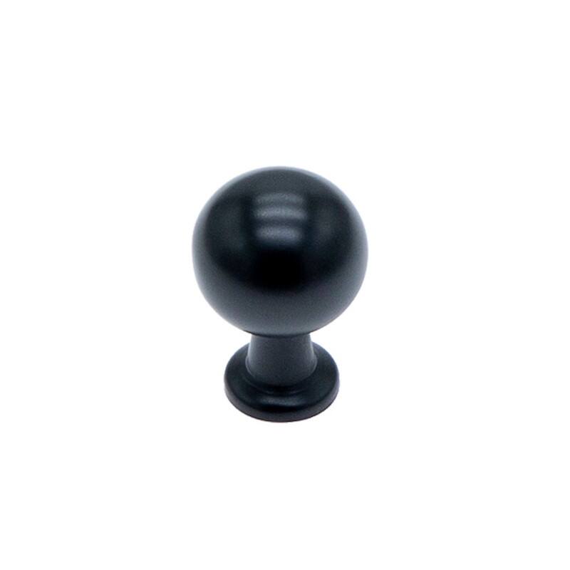 Utopia Alley Lyon Cabinet Ring Pull Knob -Matt Black Drawer Pull Knobs 0.87" - 10 pack - Matt Black