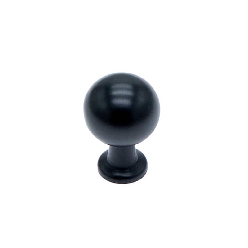Utopia Alley Lyon Cabinet Ring Pull Knob -Matt Black Drawer Pull Knobs 0.87"