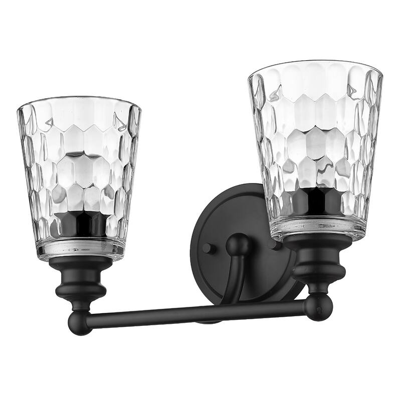 Modern Transitional Hardwired Wall Light with Reversible Mount and Clear Glass Shade LED Compatible