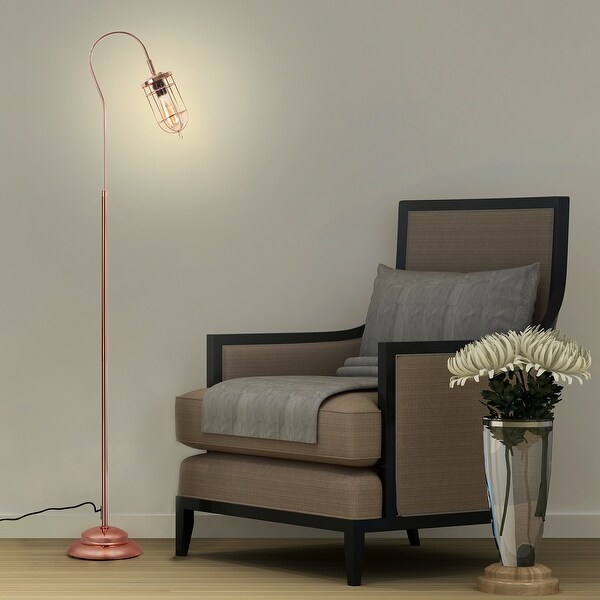 Industrial Floor lamp Metal Standing Lamps for Living Room Rosegold On Sale Bed Bath Beyond 36976625