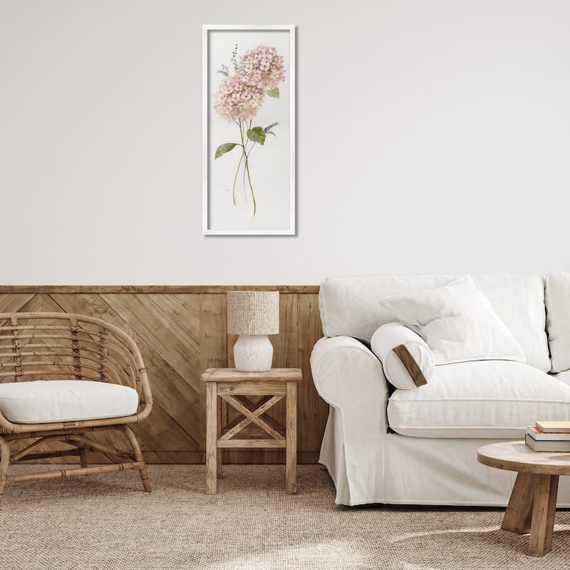 Stupell Pink Hydrangea Duo Framed Giclee Art Design By Nan