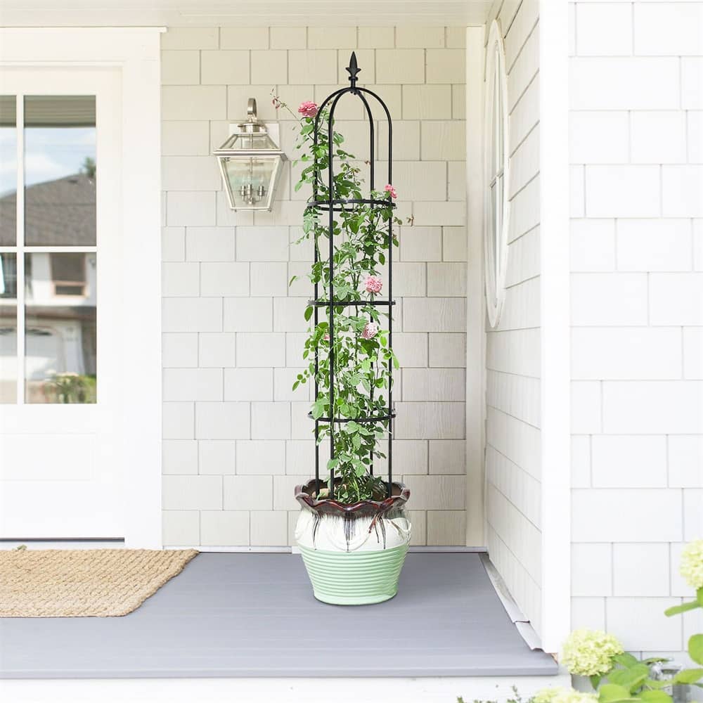 6.2ft Garden Obelisk Trellis,Lightweight Tall Tower Trellis Stand