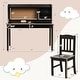 preview thumbnail 23 of 26, Kids Desk and Chair Set Study Writing Desk with Hutch and Bookshelves - 44" x 24" x 43.5" (L x W x H)