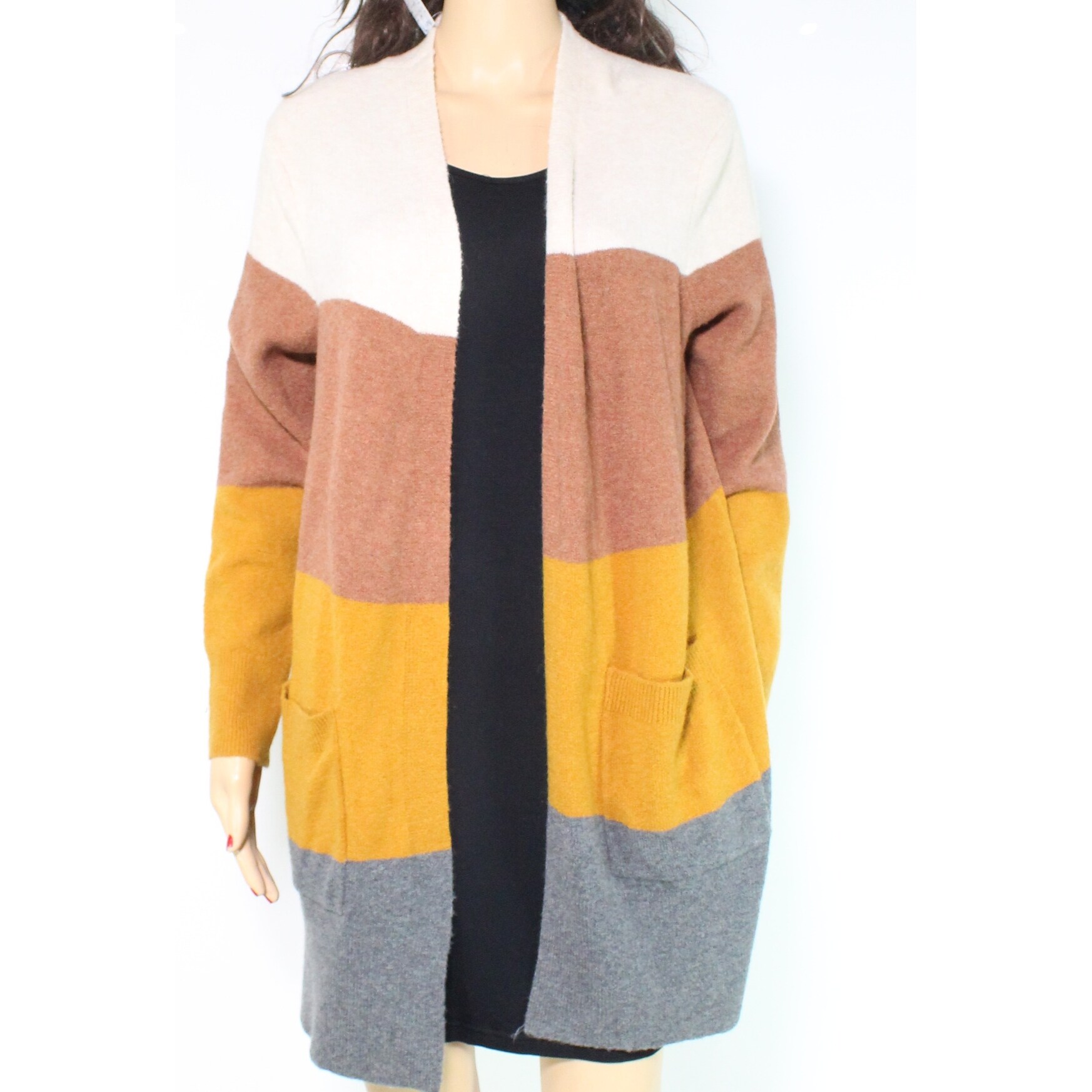 madewell kent cardigan colorblock