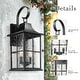 preview thumbnail 13 of 15, Classic Outdoor Wall Lantern with Water Rippled Glass
