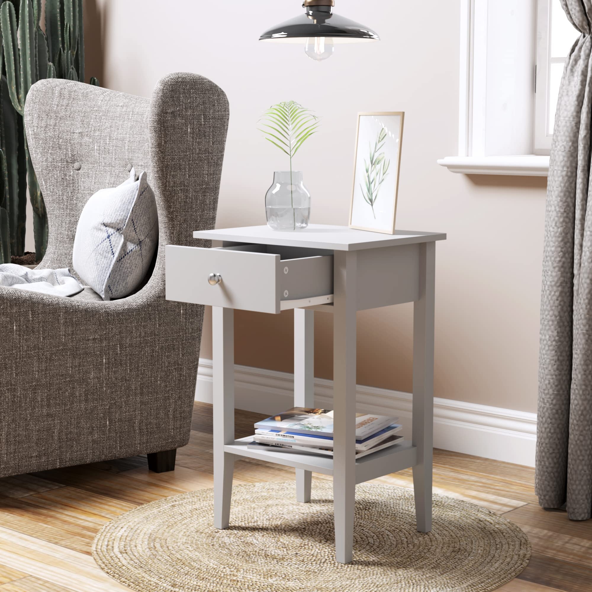 Larson 1 drawer side table cheap