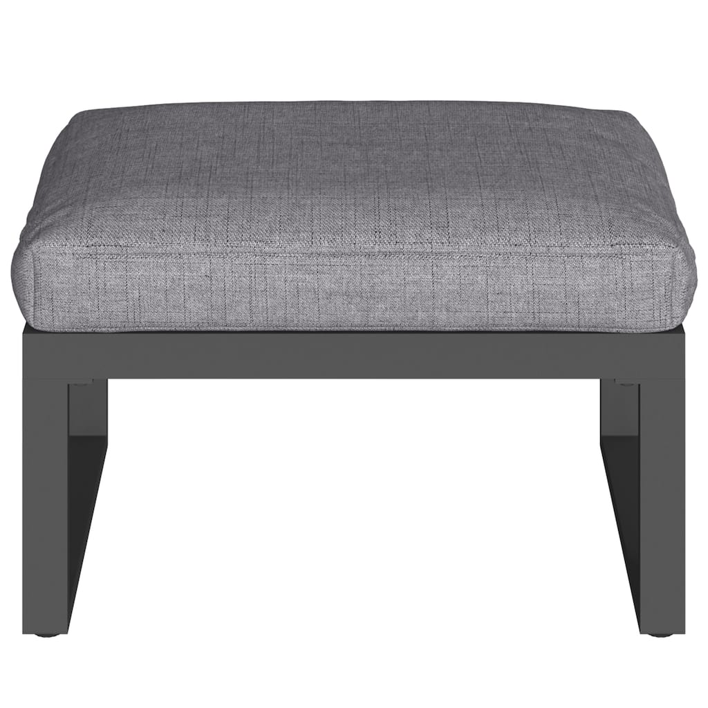 Metal Outdoor Ottoman with Cushion