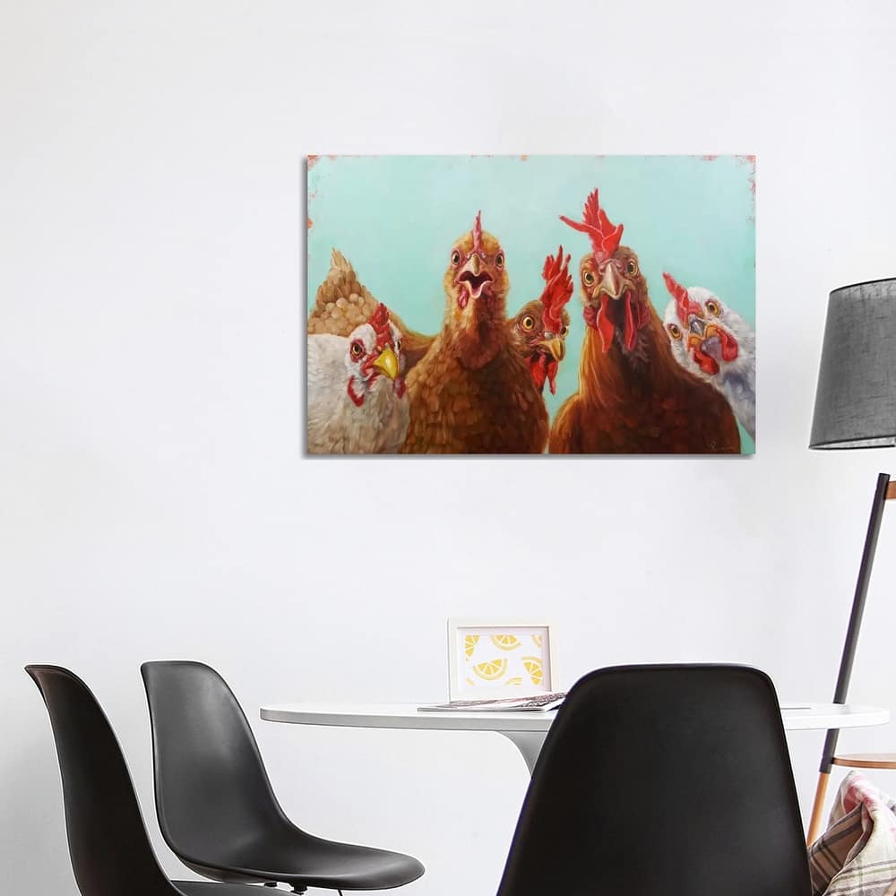 iCanvas "Chicken For Dinner" by Lucia Heffernan Canvas Print