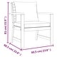 preview thumbnail 48 of 83, vidaXL 4/5/6/7/9/11 Piece Patio Dining Set with Cushions Solid Wood Acacia