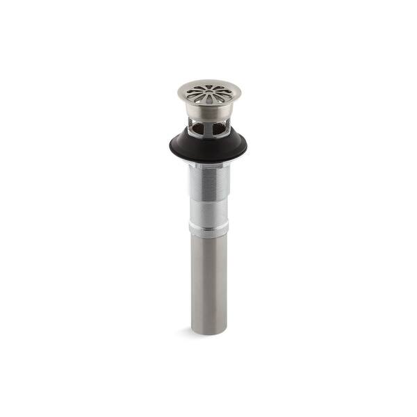 Kohler Bathroom Sink Grid Drain with Overflow Vibrant Brushed Nickel (K ...